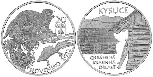 (EUR17.Proof.2022.521104) 20 euro Slovakia 2022 Proof silver - Kysuce Protected Area (zoom)