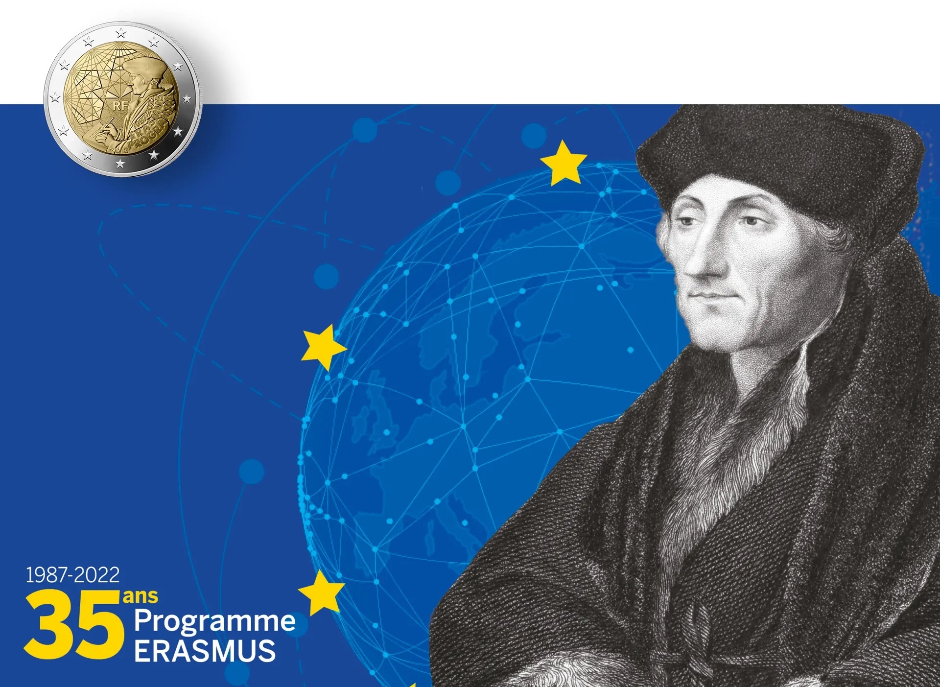 Monnaie de Paris 35th anniversary of Erasmus Programme 2022 (shop illustration) (zoom)