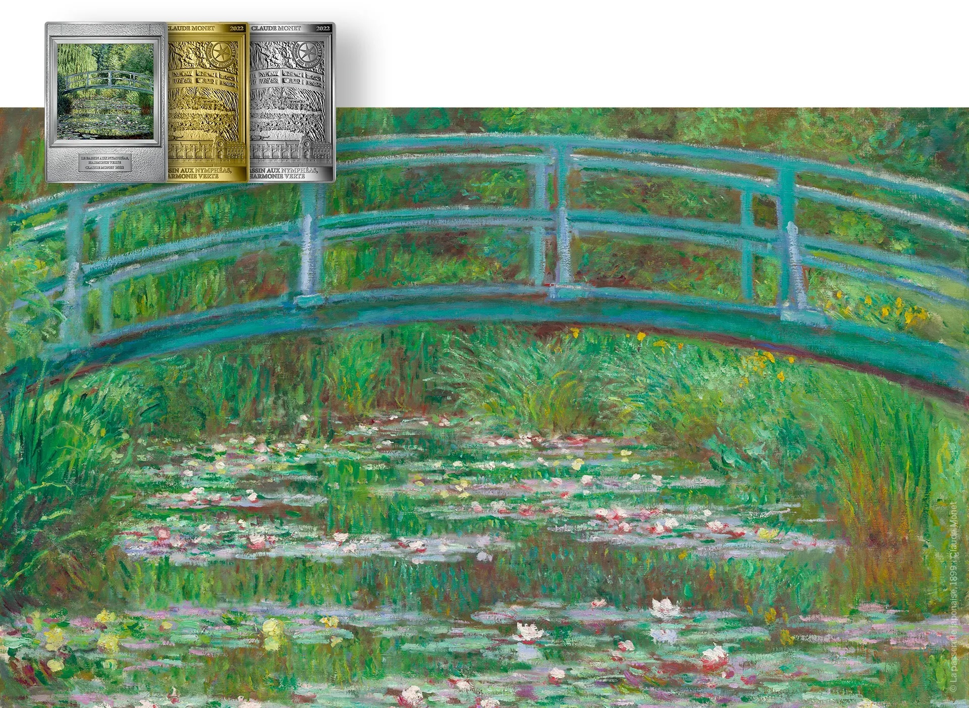 Monnaie de Paris The Lily Pond, Green Harmony, by Claude Monet (shop illustration) (zoom)