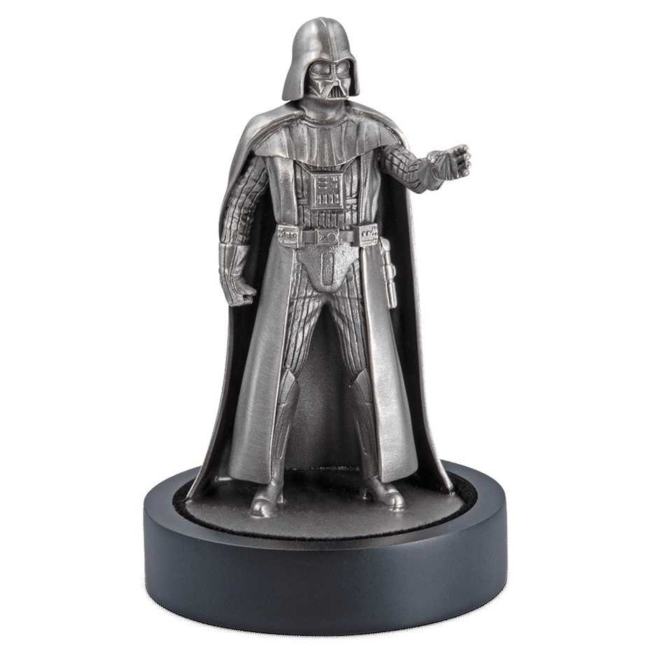 (OA160.Obj.Art.NZ.30-01242) Silver miniature - Star Wars Darth Vader (toward the right) (zoom)