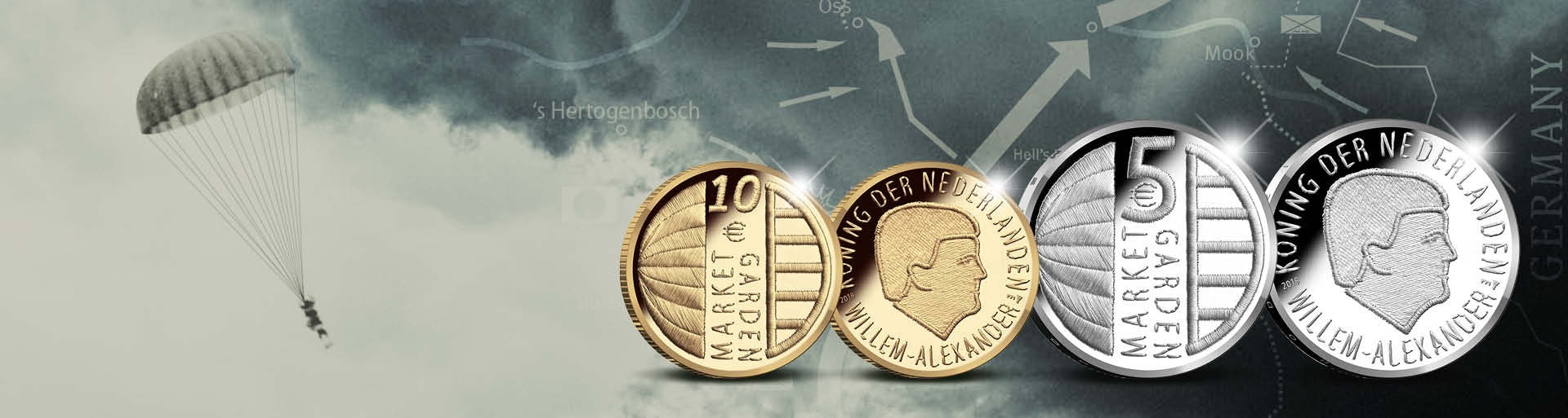 Royal Dutch Mint 75th anniversary of the Operation Market Garden 2019 (shop illustration) (zoom)