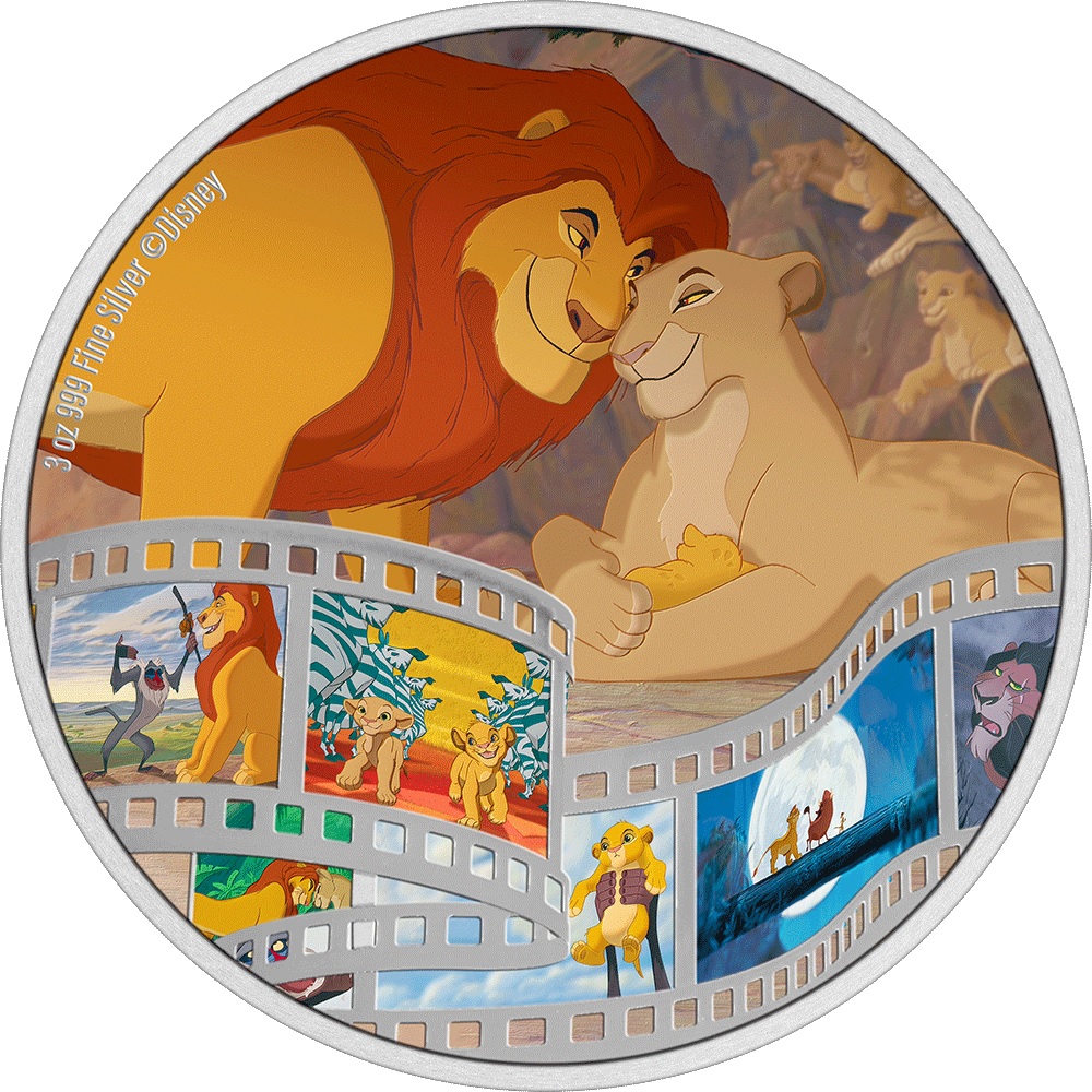 (W160.10.D.2022.30-01257) 10 Dollars Niue 2022 3 oz Proof silver - The Lion King Reverse (zoom)