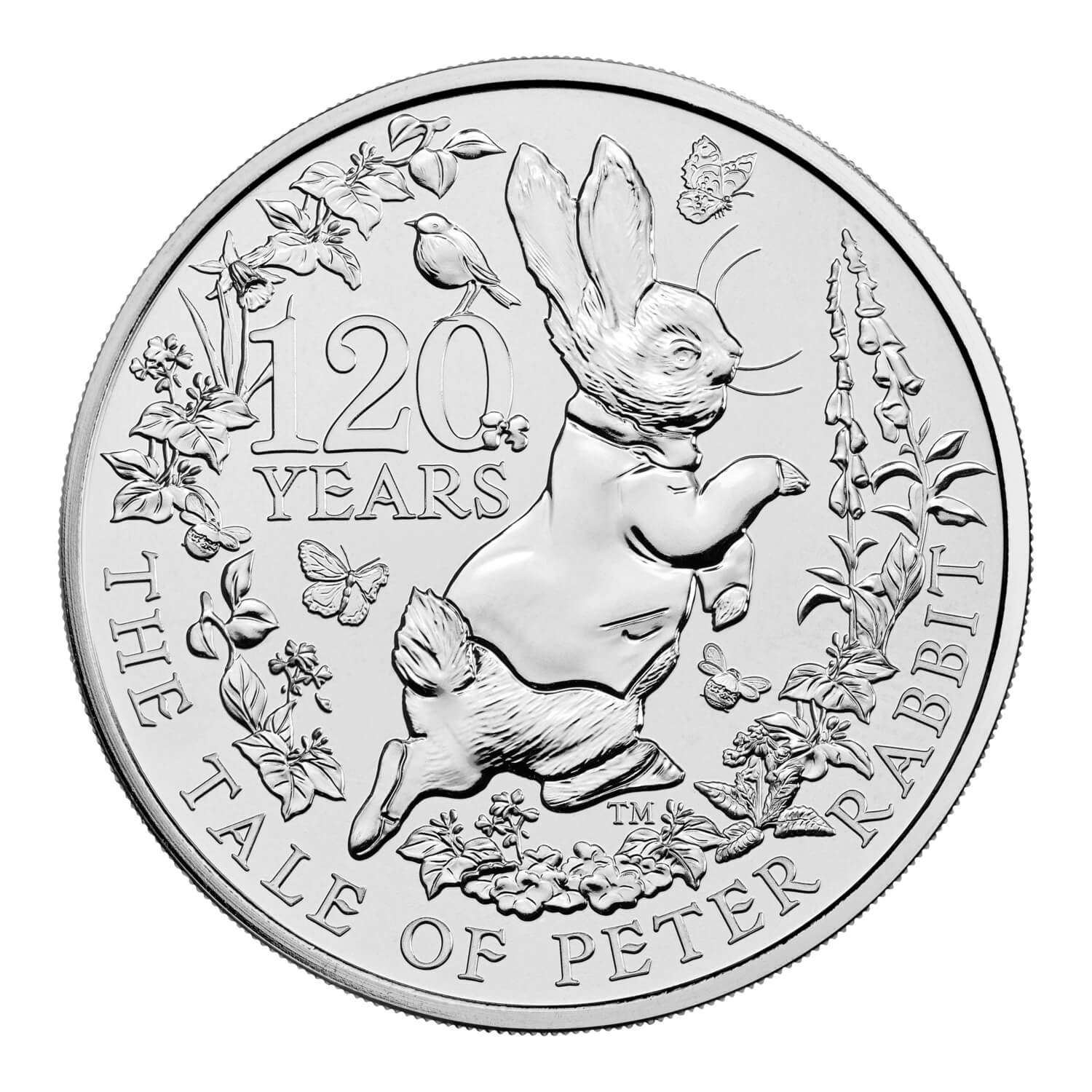 (W185.5.P.2022.UK22PRBU) 5 Pounds Peter Rabbit 2022 BU Reverse (zoom)