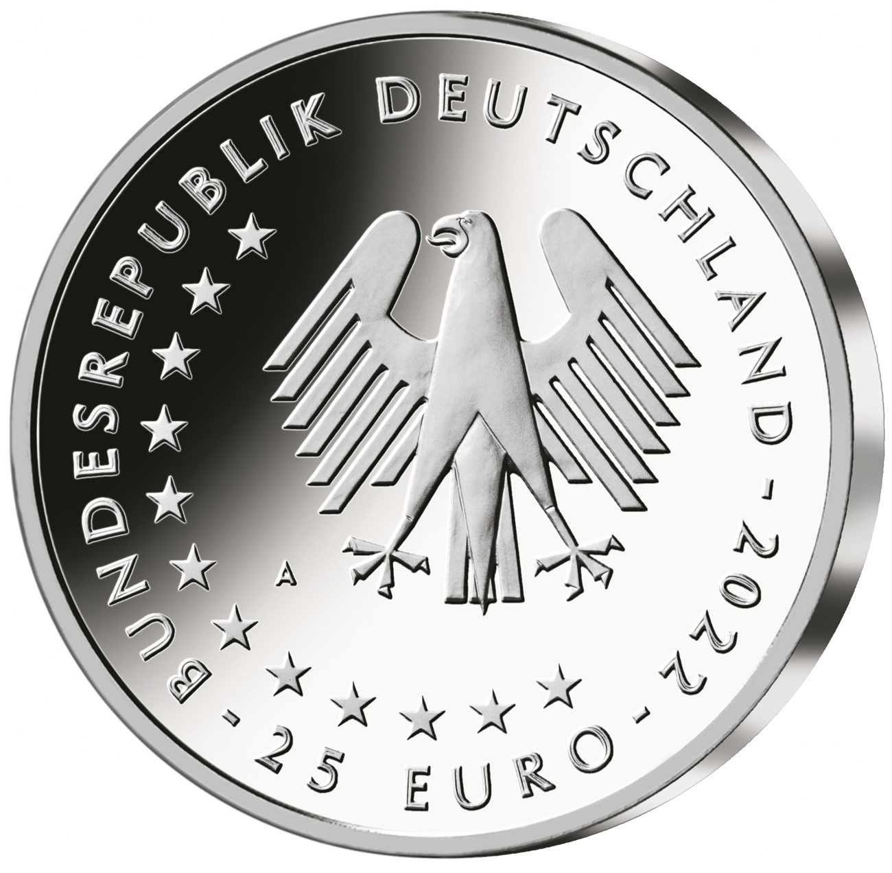 (EUR03.Proof.2022.912504S5) 25 euro Germany 2022 A Proof silver - The Herrnhut Star Obverse (zoom)