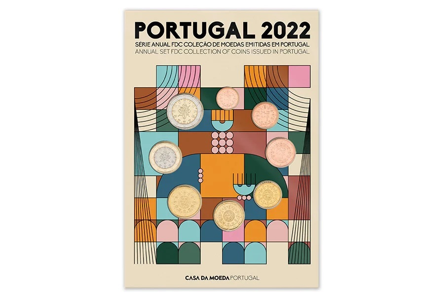 (EUR15.FDC.set.2022.1023599) FDC coin set Portugal 2022 (zoom)