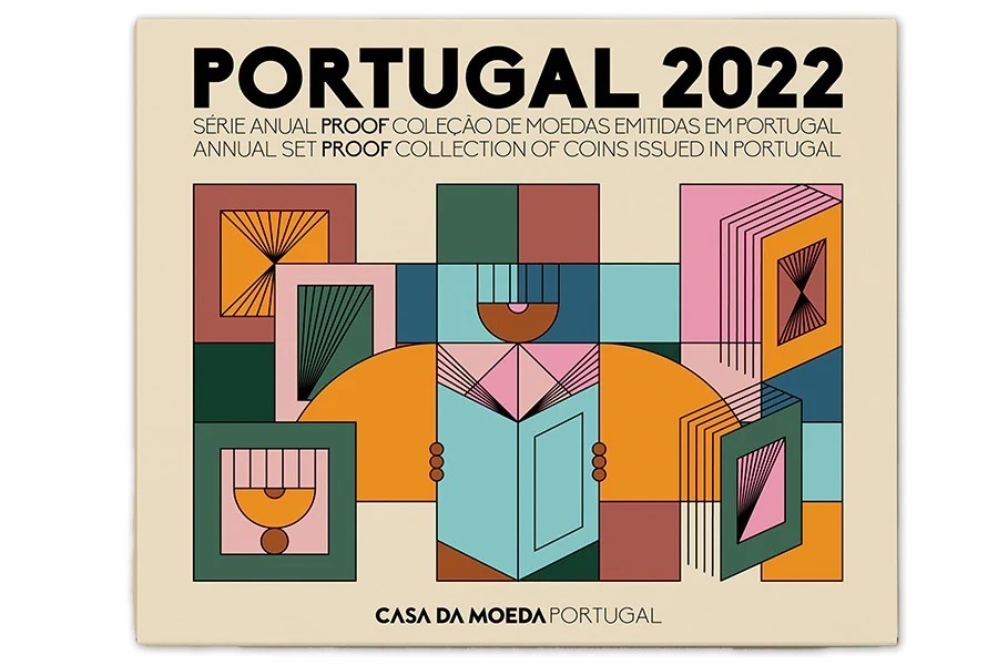(EUR15.Proof.set.2022.1023597) Proof coin set Portugal 2022 (zoom)