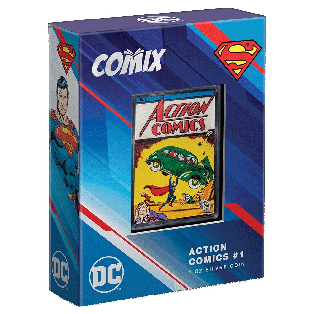 (W160.2.D.2022.30-01284) 2 $ Niue 2022 1 oz Proof silver - Action Comics (packaging) (zoom)