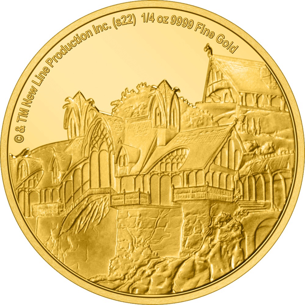 (W160.25.D.2022.30-01273) 25 Dollars Niue 2022 quarter oz Proof gold - Rivendell Reverse (zoom)