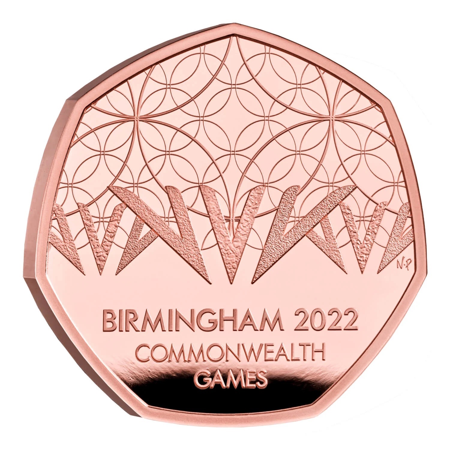 (W185.50.P.2022.UK22CGGP) 50 Pence Birmingham Commonwealth Games 2022 - Proof gold Reverse (zoom)