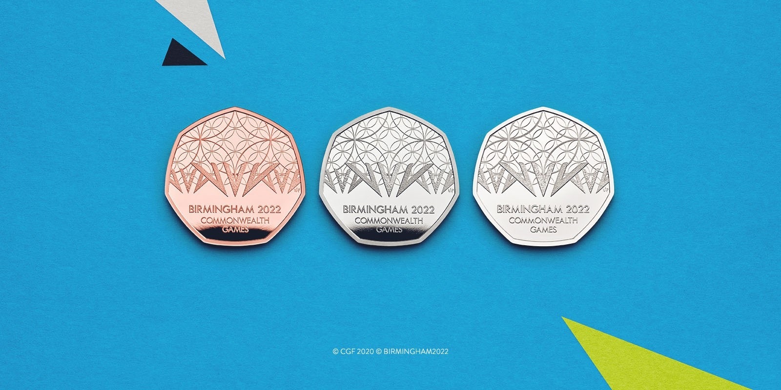 (W185.50.P.2022.UK22CGSP) 50 Pence Birmingham Commonwealth Games 2022 - Proof Ag (blog illustration) (zoom)