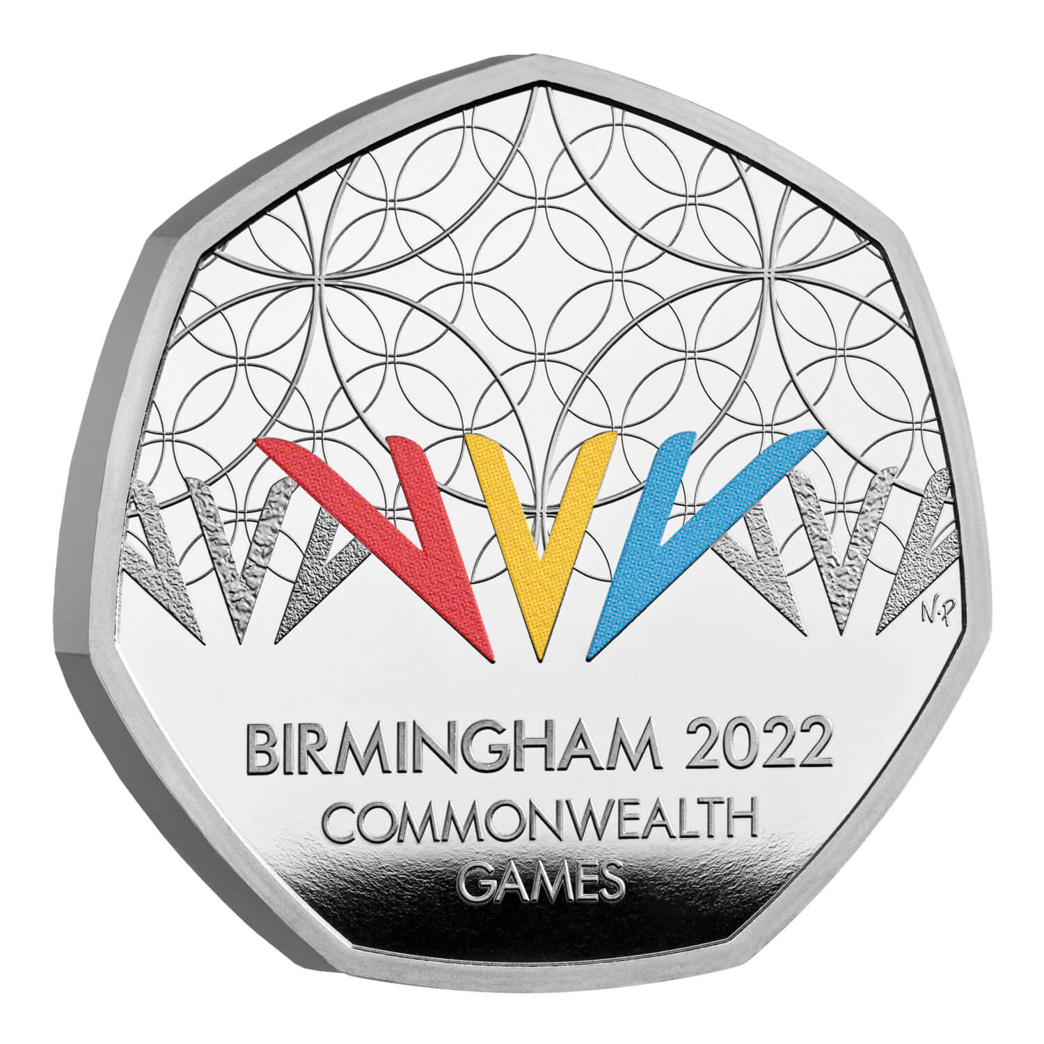 (W185.50.P.2022.UK22CGSP) 50 Pence Birmingham Commonwealth Games 2022 - Proof silver Reverse (zoom)