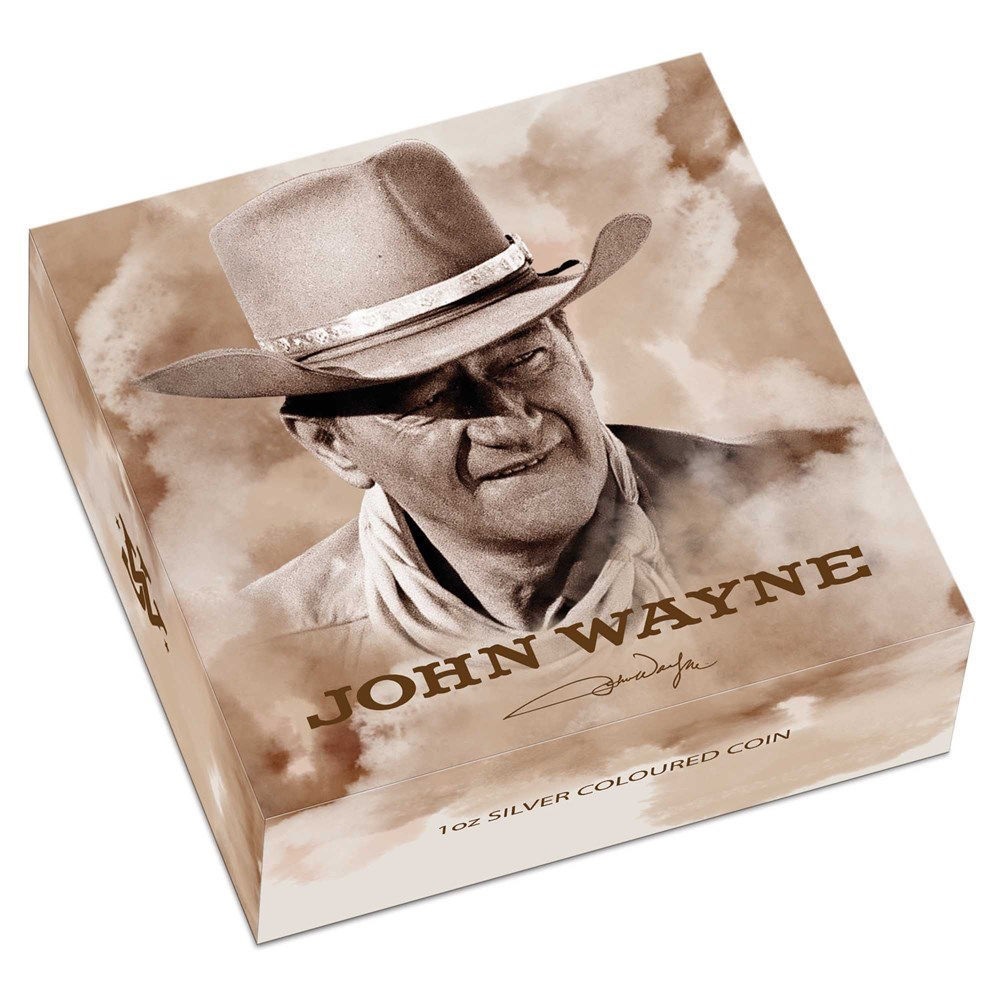 (W228.1.1.D.2022.1) 1 $ Tuvalu 2022 1 oz Proof silver - John Wayne (box) (zoom)