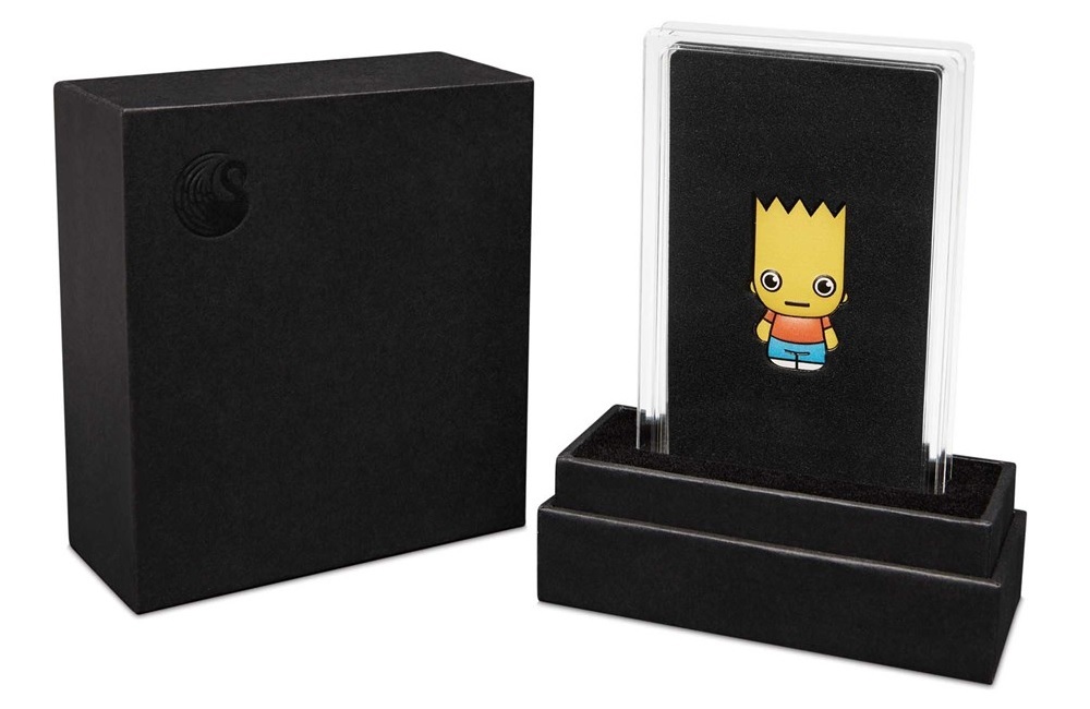 (W228.1.1.D.2022.22M61AAA) 1 $ Tuvalu 2022 1 ounce Proof silver - Bart Simpson (packaging) (zoom)