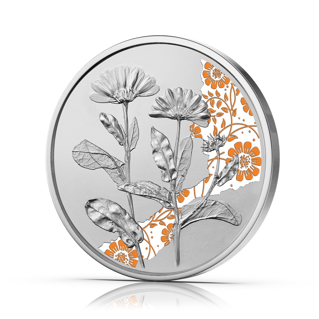 (EUR01.Proof.2022.25627) 10 € Austria 2022 Proof silver - Marigold Reverse (zoom)