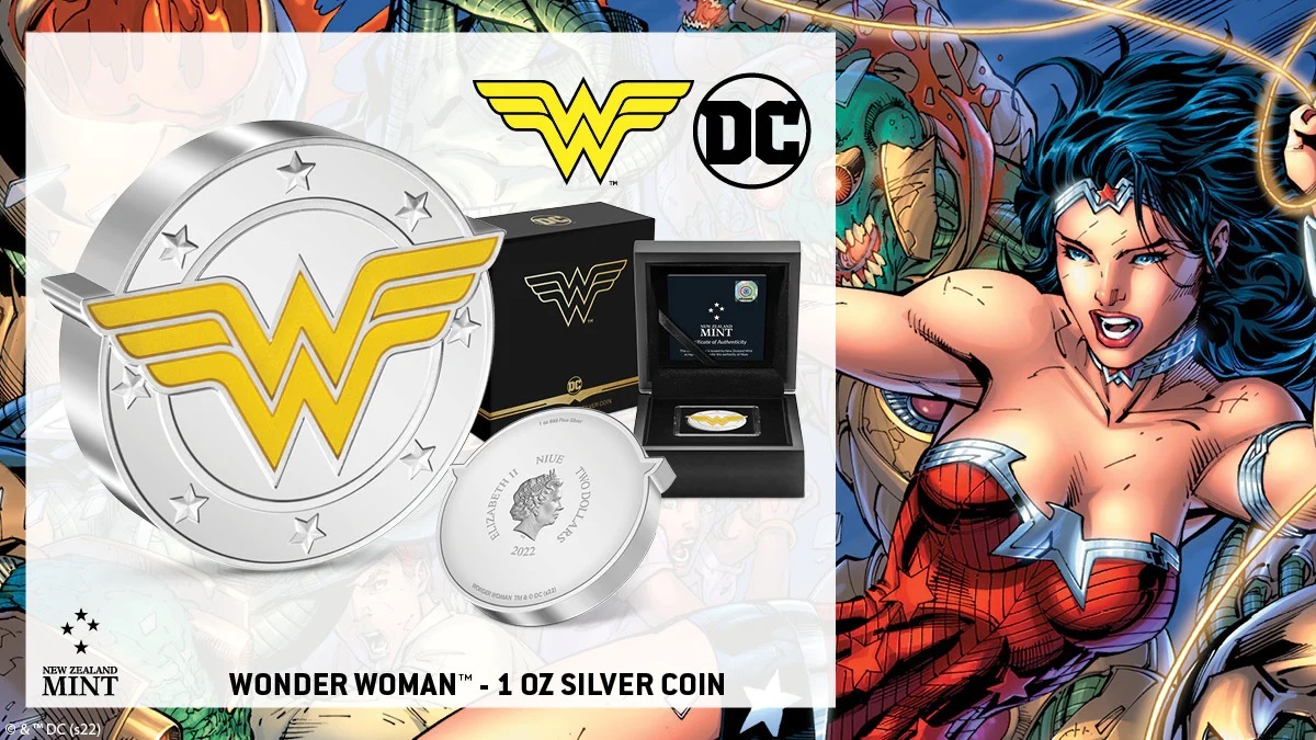 (W160.2.D.2022.30-01304) 2 Dollars Niue 2022 1 oz Proof silver - Wonder Woman Logo (blog illustration) (zoom)