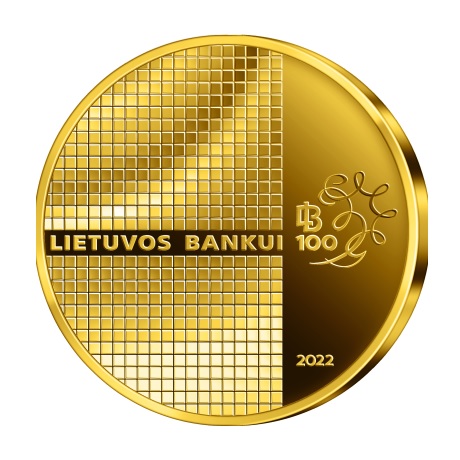(EUR22.Proof.2022.50.E.2) 50 euro Lituanie 2022 or BE - Banque de Lituanie Revers