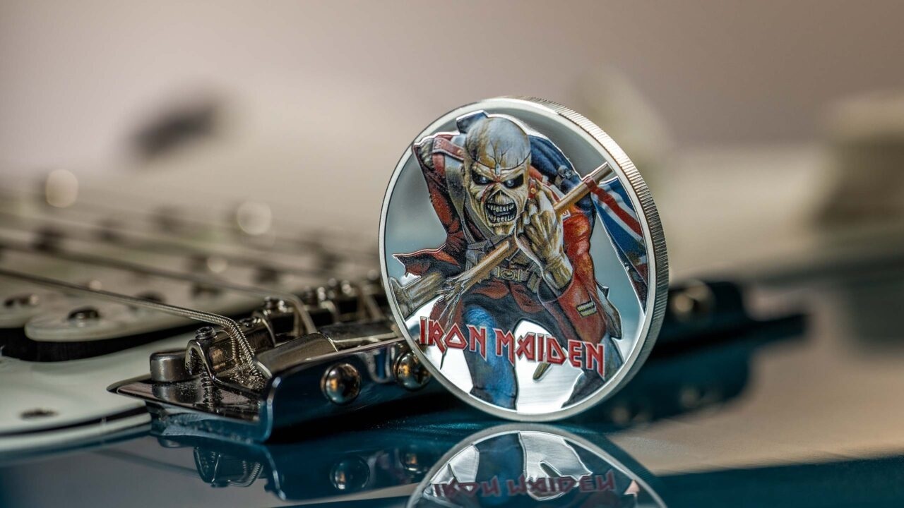 (W099.5.D.2023.30040) Cook Islands 5 Dollars Eddie The Trooper Iron Maiden 2023 - Proof silver (blog illustration) (zoom)