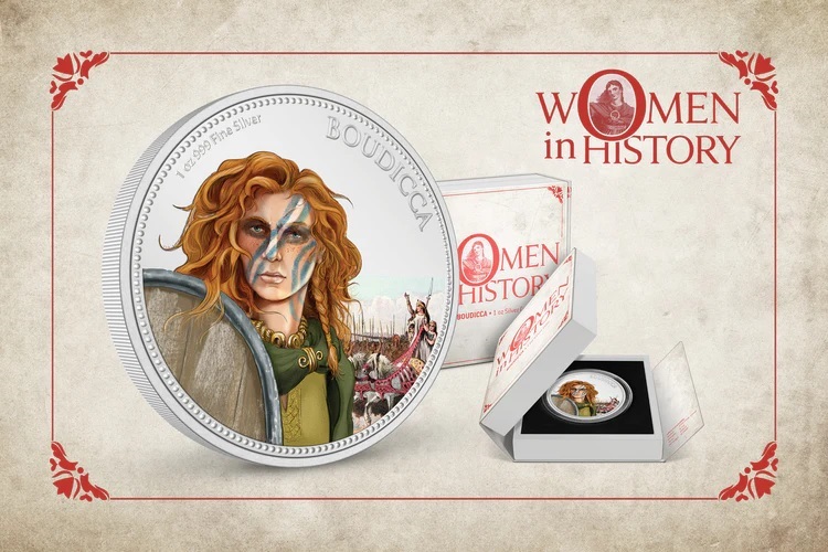 (W160.2.D.2022.30-01322) 2 $ Niue 2022 1 oz Proof silver - Boudicca (blog illustration) (zoom)