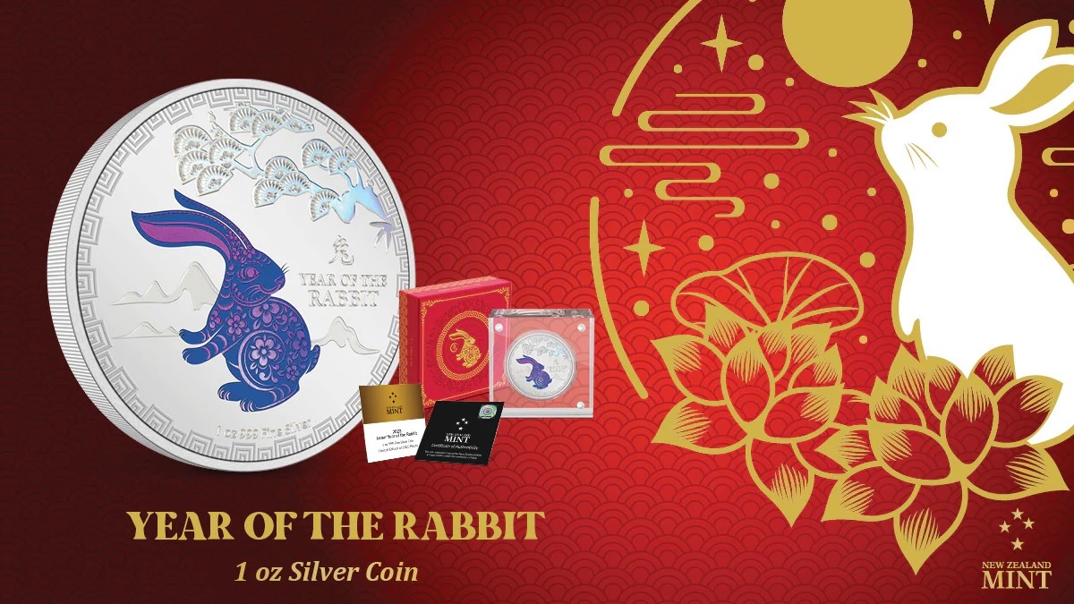 (W160.2.D.2023.30-01330) 2 $ Niue 2023 1 oz Proof silver - Lunar Year of the Rabbit (blog illustration) (zoom)