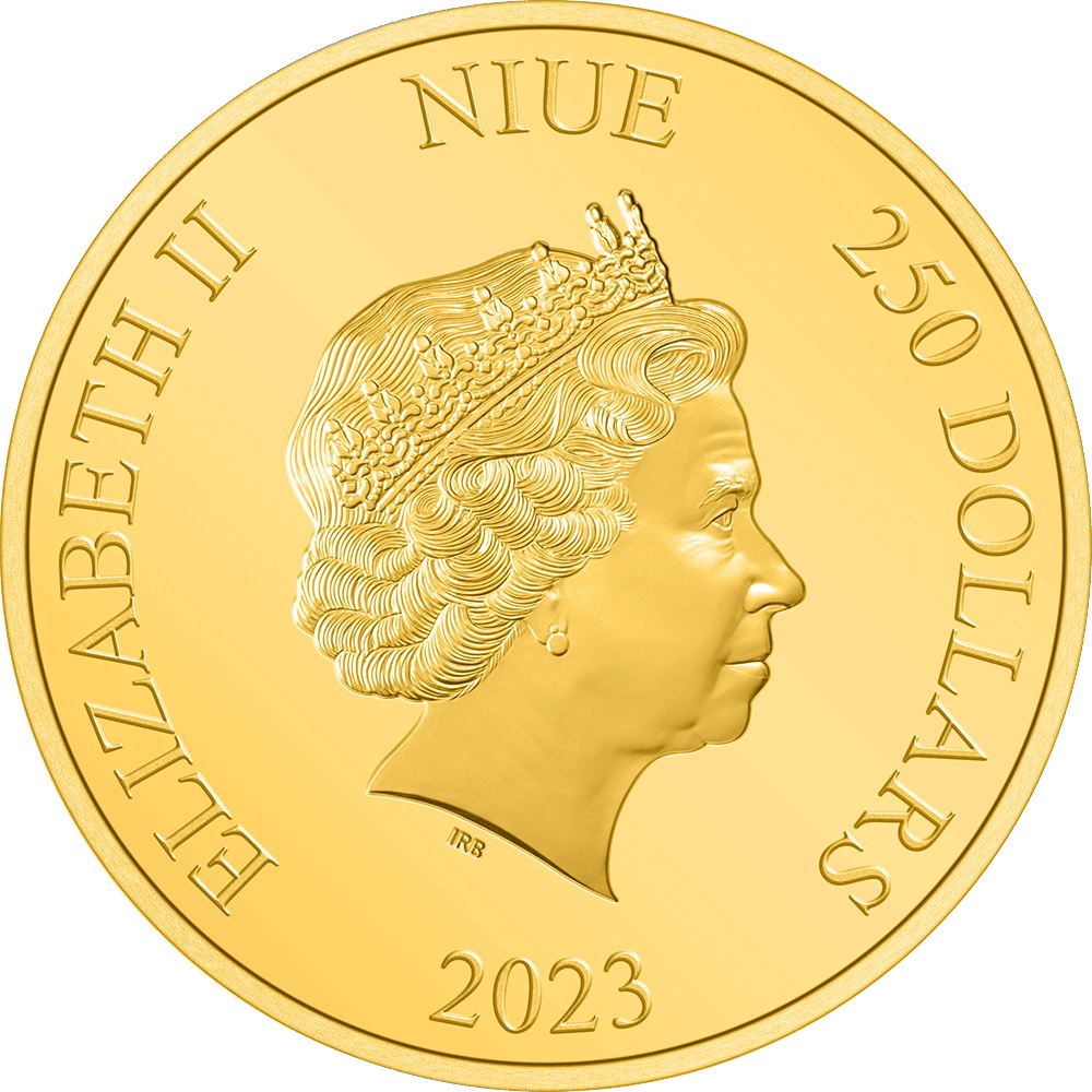 (W160.250.D.2023.30-01307) 250 Dollars Niue 2023 1 oz Proof gold - Looney Tunes Lunar Year of the Rabbit Obverse (zoom)