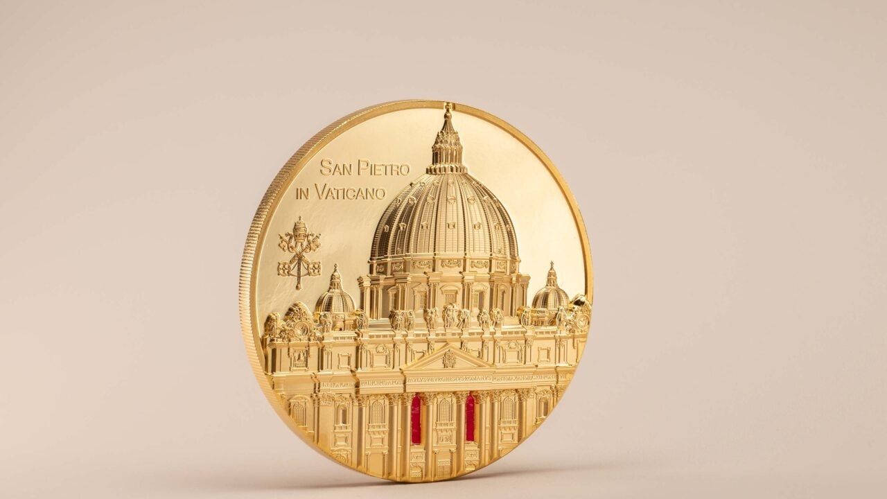 (W168.1.500.D.2022.30066) Palau 500 $ St. Peter s Basilica, in Vatican City 2022 - Proof Au Reverse (blog illustration) (zoom)