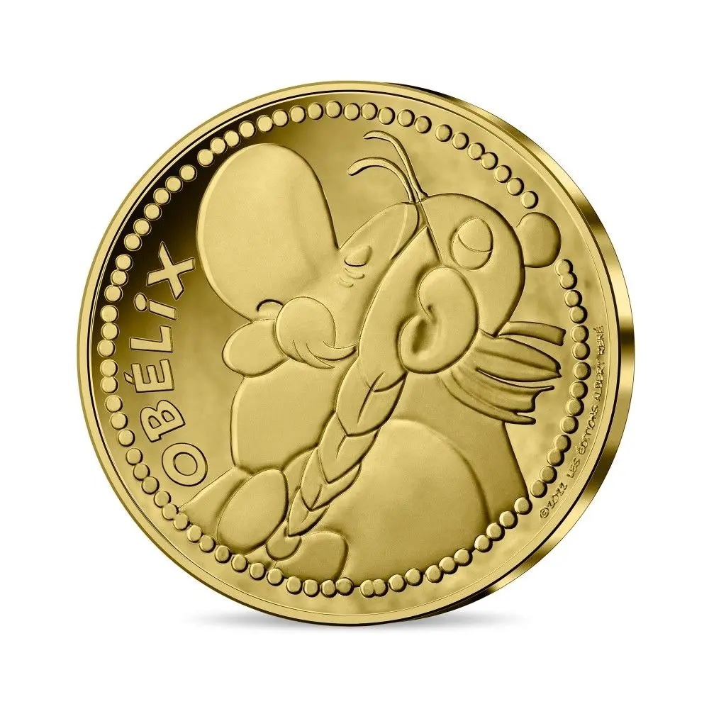 (EUR07.BU.2022.10041364320001) 250 euro France 2022 BU gold - Obelix Obverse (zoom)