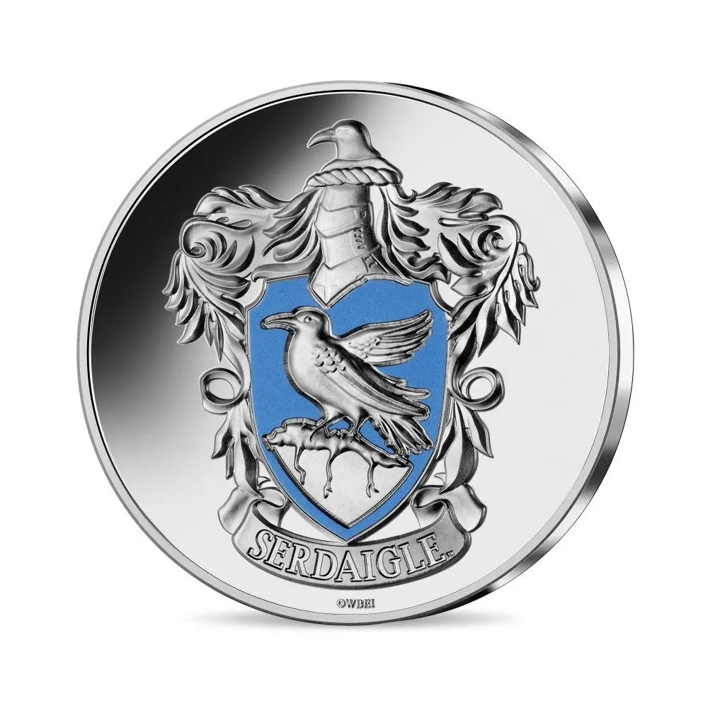 (EUR07.Unc.2022.10041369430005) 10 euro France 2022 silver - Harry Potter (Coat of arms of Ravenclaw) Obverse (zoom)