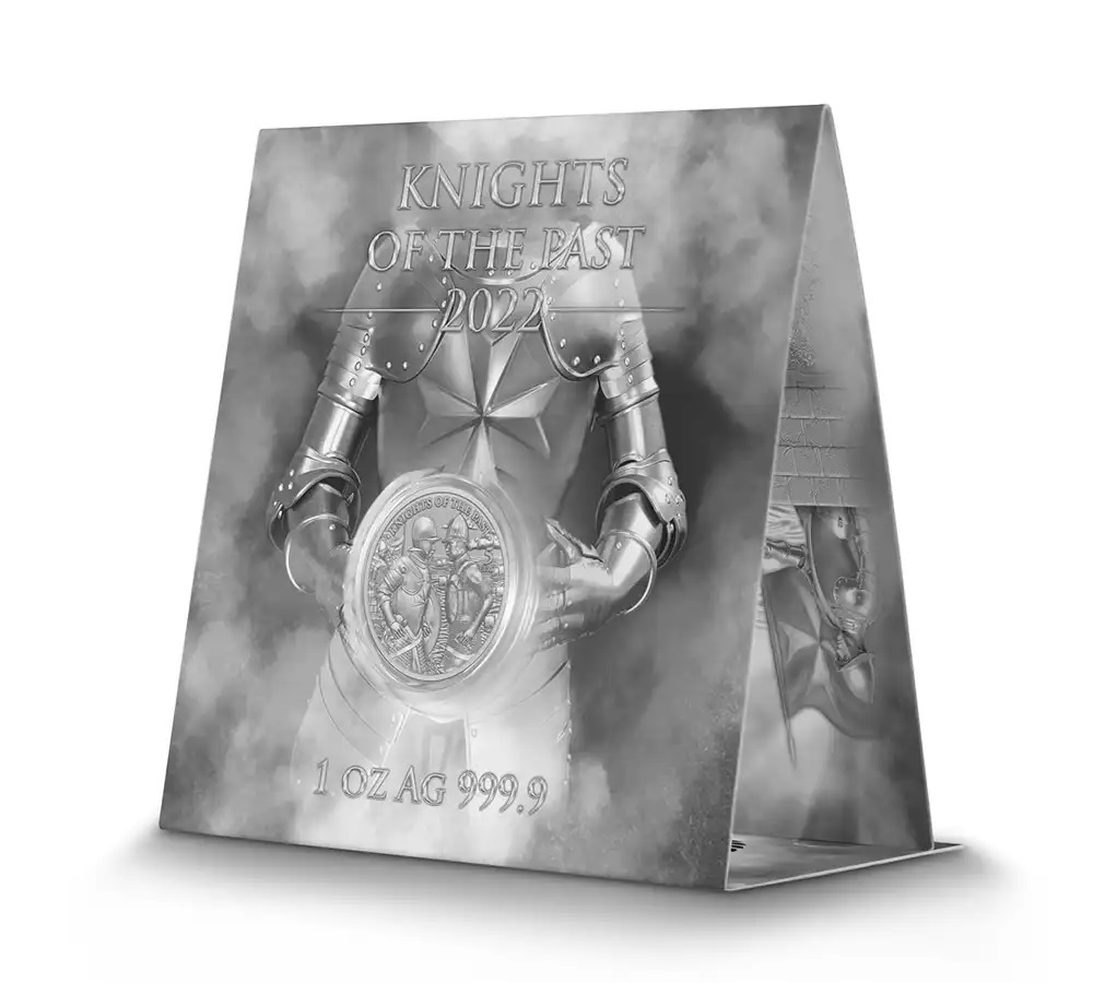(EUR13.BU.2022.5.E.1) 5 euro Malta 2022 1 oz BU silver - Knights of the past (with packaging) (zoom)