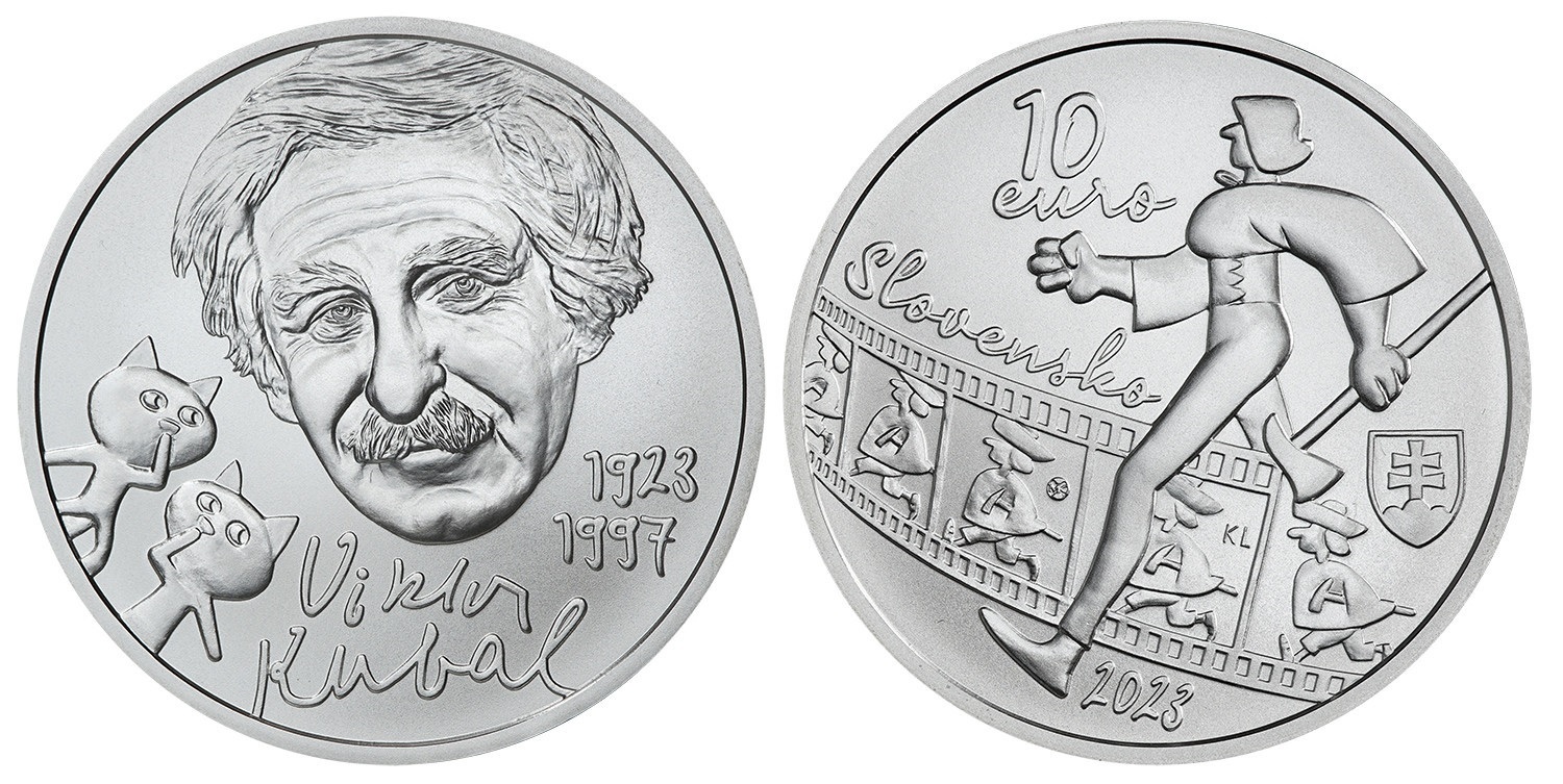(EUR17.BU.2023.521111) 10 euro Slovakia 2023 BU silver - Viktor Kubal (zoom)