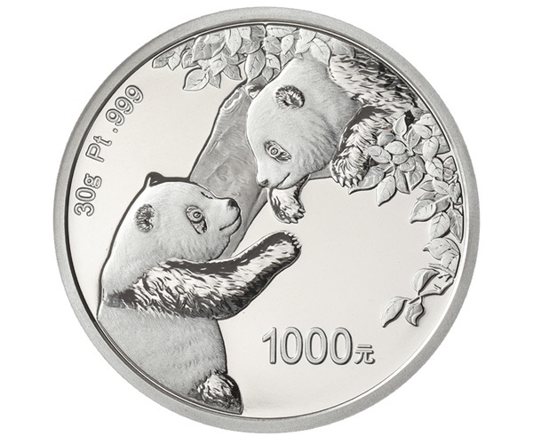 (W041.1000.Yuan.2023.30.g.Pt) 1000 元 China 2023 30 g Proof platinum - Chinese Panda Reverse (zoom)