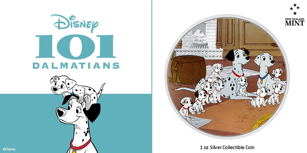 (W160.2.D.2022.30-01352) 2 Dollars Niue 2022 1 oz Proof silver - Disney 101 Dalmatians (family) (blog illustration) (zoom)