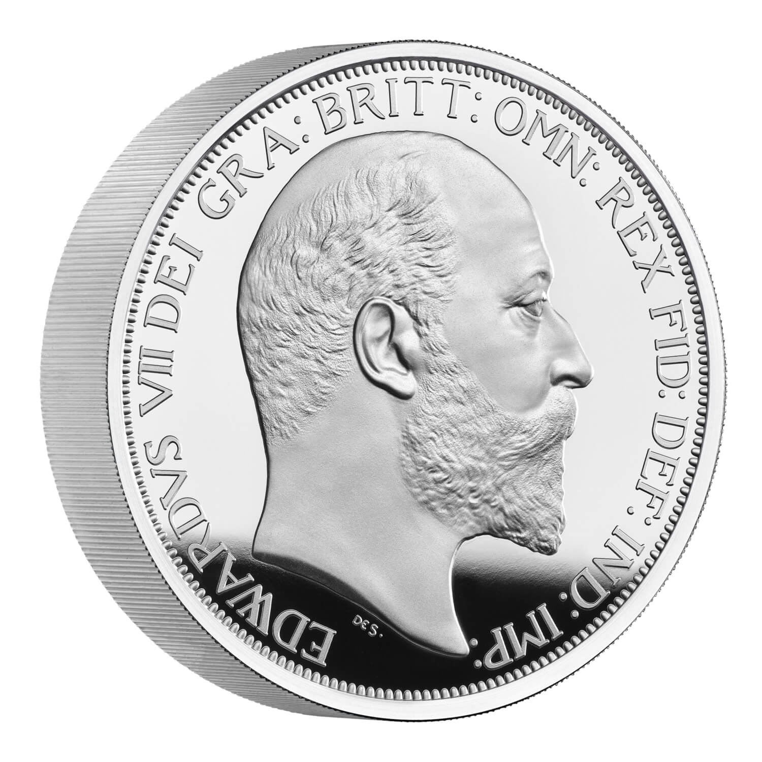 (W185.10.P.2022.UK22E7S10) 10 Pounds UK 2022 10 oz Proof silver - King Edward VII Reverse (zoom)
