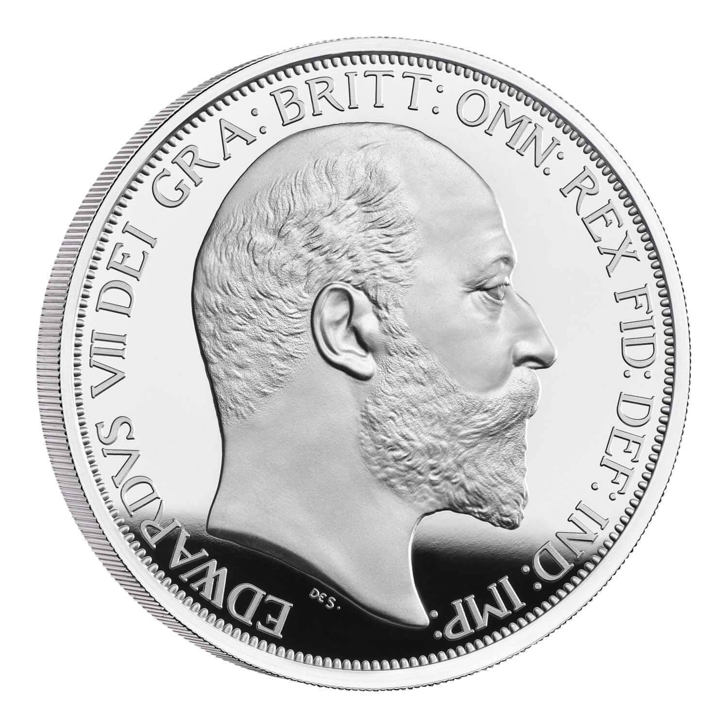 (W185.10.P.2022.UK22E7S5O) 10 Pounds UK 2022 5 oz Proof silver - King Edward VII Reverse (zoom)