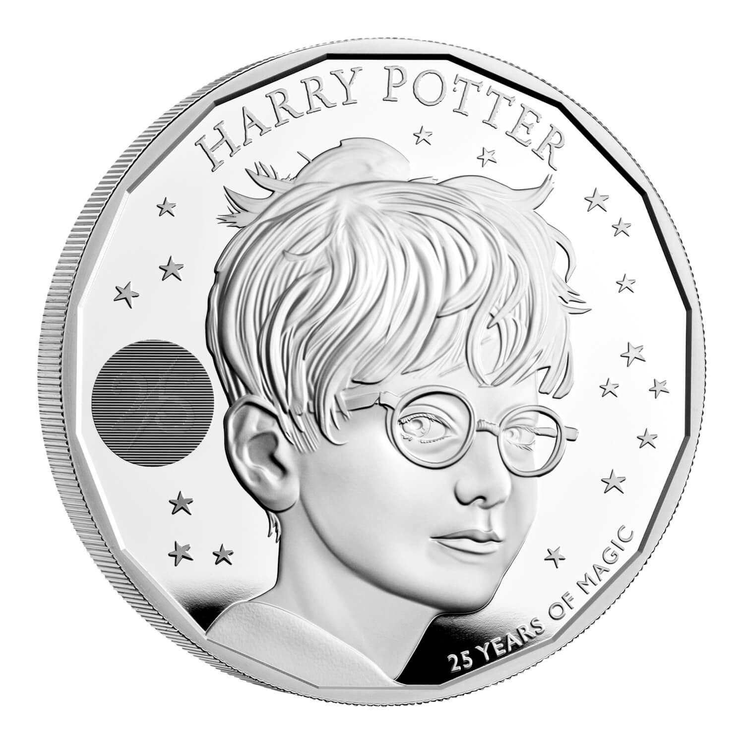 (W185.10.P.2022.UK22HPS5) 10 Pounds United Kingdom 2022 5 oz Proof silver - Harry Potter Reverse (zoom)