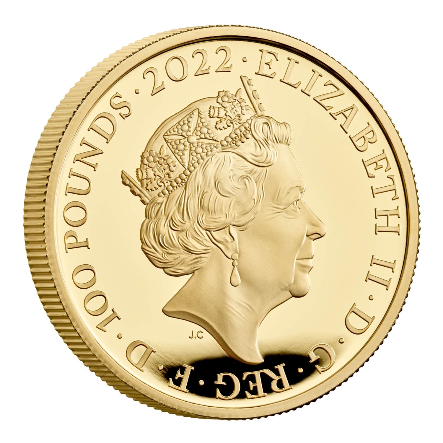 (W185.100.P.2022.UK22E7G1O) 100 Pounds UK 2022 1 oz Proof gold - King Edward VII Obverse (zoom)
