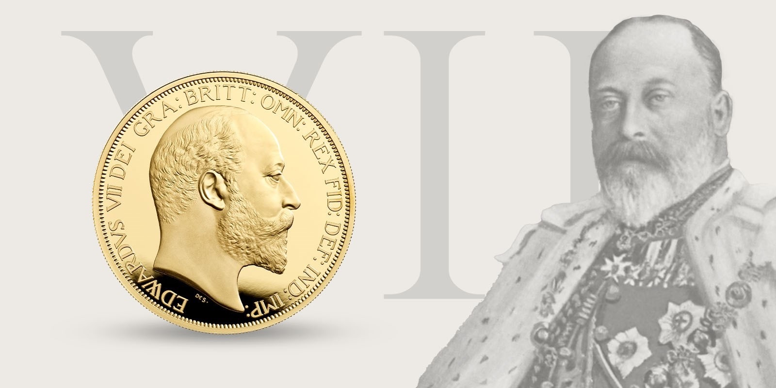 (W185.100.P.2022.UK22E7G1O) 100 £ UK 2022 1 oz Proof gold - King Edward VII (blog illustration) (zoom)