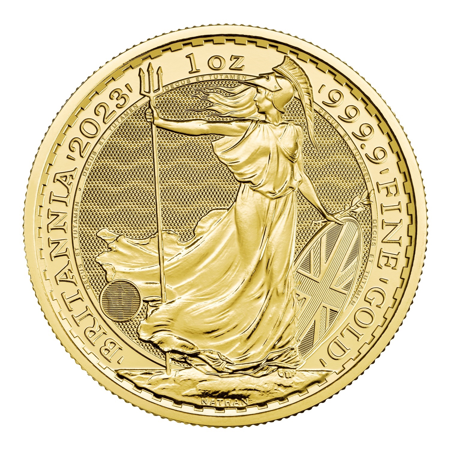 (W185.100.P.2023.UKBGB231C) 100 Pounds United Kingdom 2023 1 oz gold - Britannia Reverse (zoom)