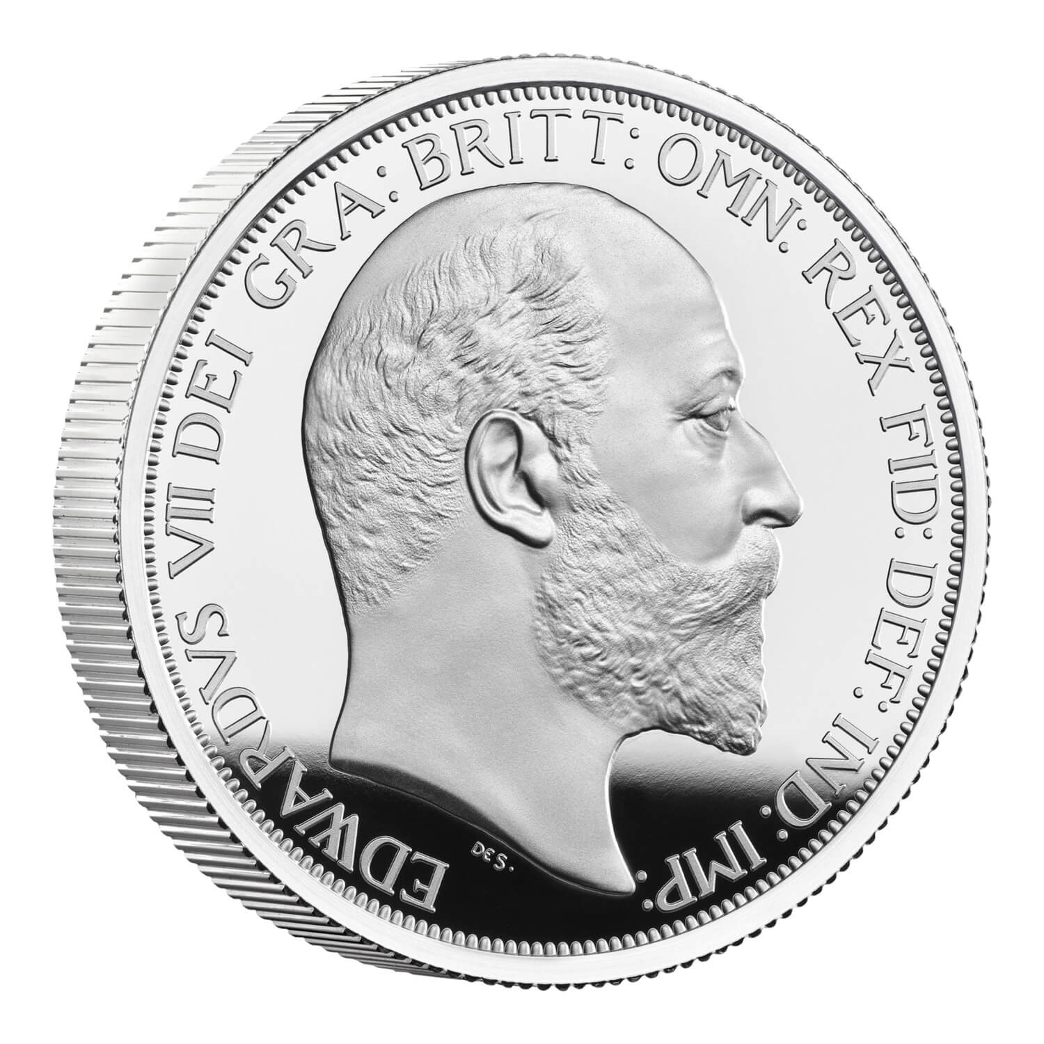 (W185.5.P.2022.UK22E7S2O) 5 Pounds UK 2022 2 oz Proof silver - King Edward VII Reverse (zoom)