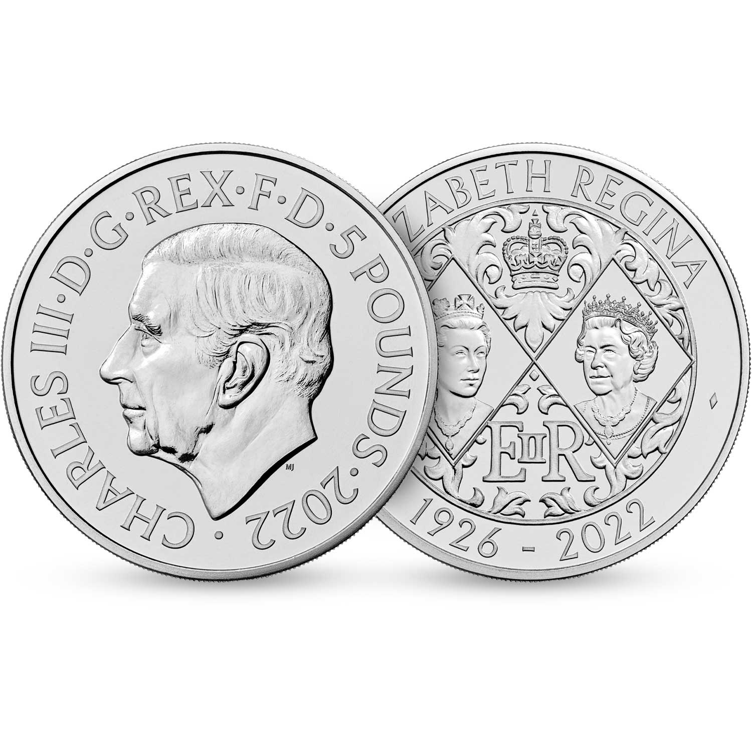 (W185.5.P.2022.UK22QMBU) UK 5 £ Her Majesty Queen Elizabeth II 2022 BU (zoom)
