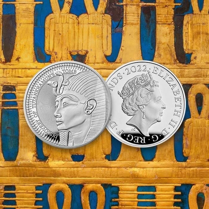 (W185.5.P.2022.UK22TTSP) United Kingdom 5 £ Discovery of Tutankhamun s Tomb 2022 - Proof silver (blog illustration) (zoom)