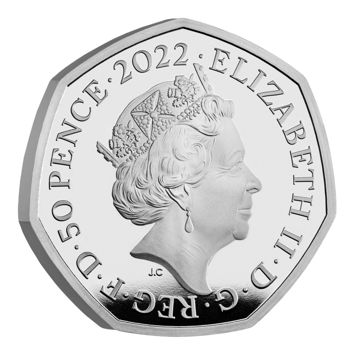 (W185.50.P.2022.UK22BBSP) United Kingdom 50 Pence The 100th Anniversary of Our BBC 2022 - Proof silver Obverse (zoom)