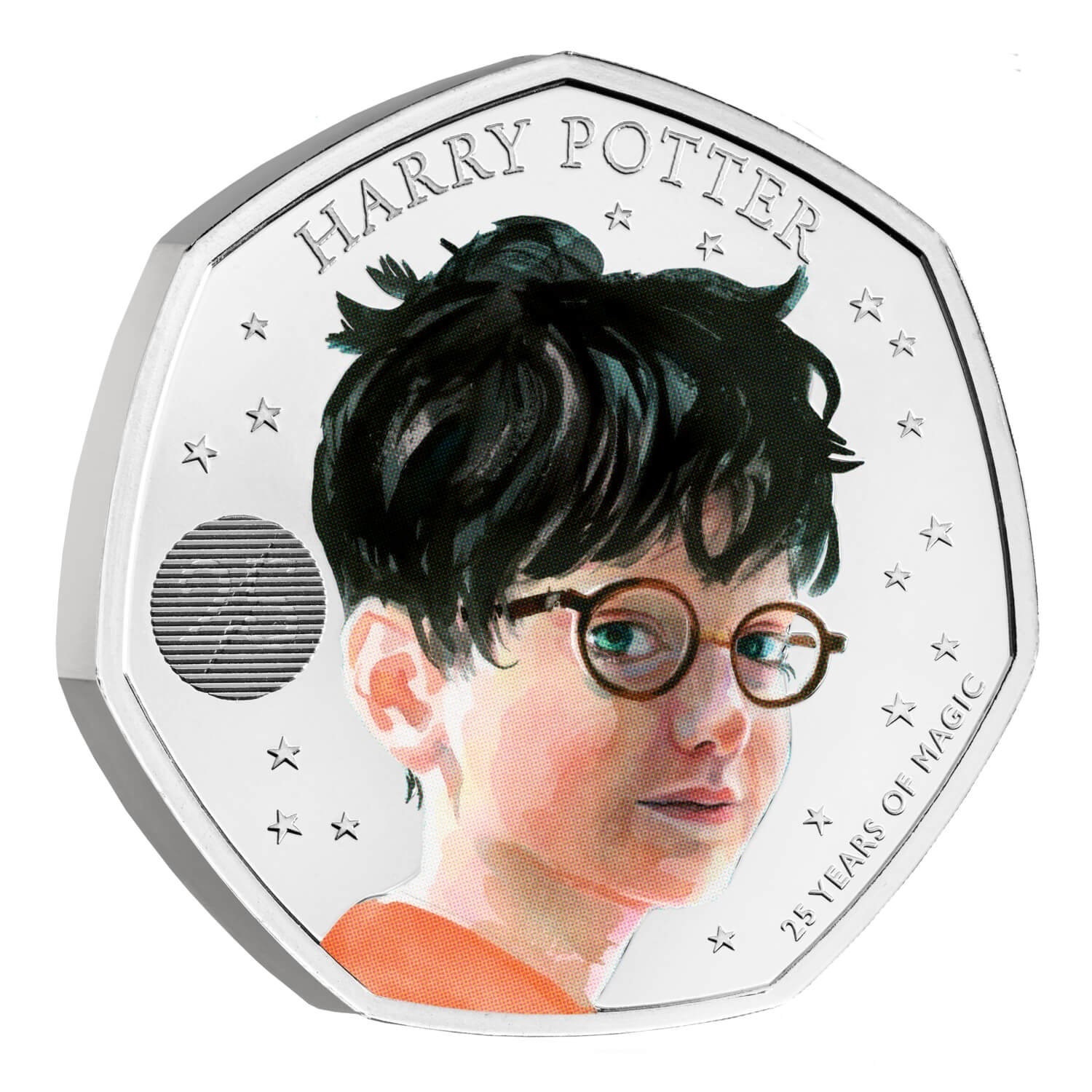 (W185.50.P.2022.UK22HPBC) United Kingdom 50 Pence Harry Potter 2022 BU (coloured) Reverse (zoom)