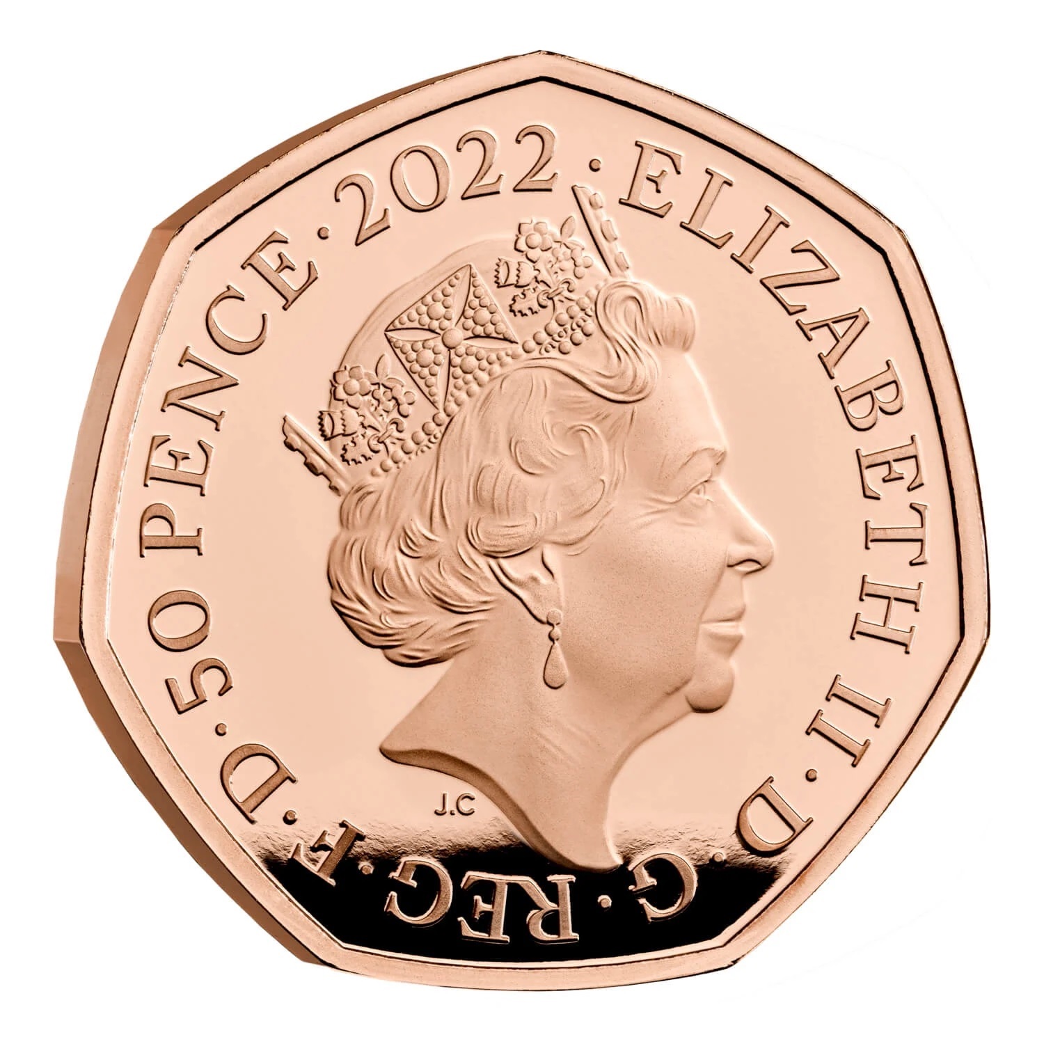 (W185.50.P.2022.UK22HPGP) United Kingdom 50 Pence Harry Potter 2022 - Proof gold Obverse (zoom)