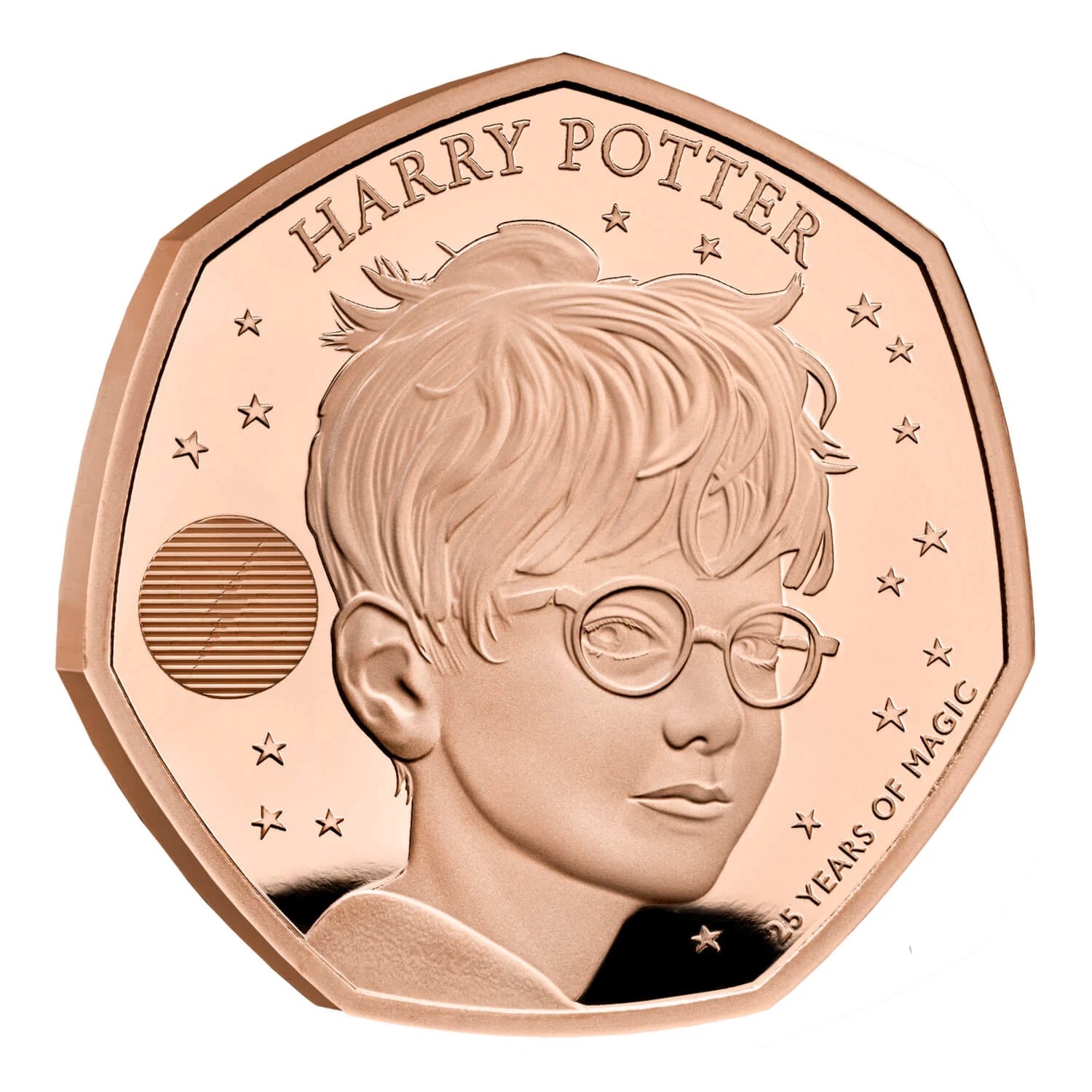 (W185.50.P.2022.UK22HPGP) United Kingdom 50 Pence Harry Potter 2022 - Proof gold Reverse (zoom)