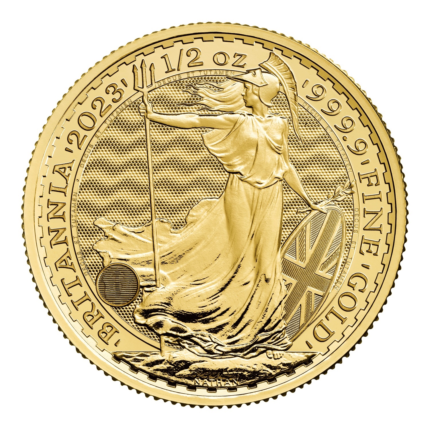 (W185.50.P.2023.UKBGB23H) 50 Pounds United Kingdom 2023 half oz gold - Britannia Reverse (zoom)