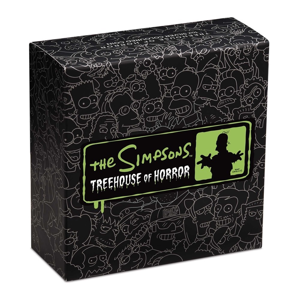 (W228.1.1.D.2022.22N88AAA) 1 $ Tuvalu 2022 1 ounce Proof silver - The Simpsons Treehouse of Horror (box) (zoom)