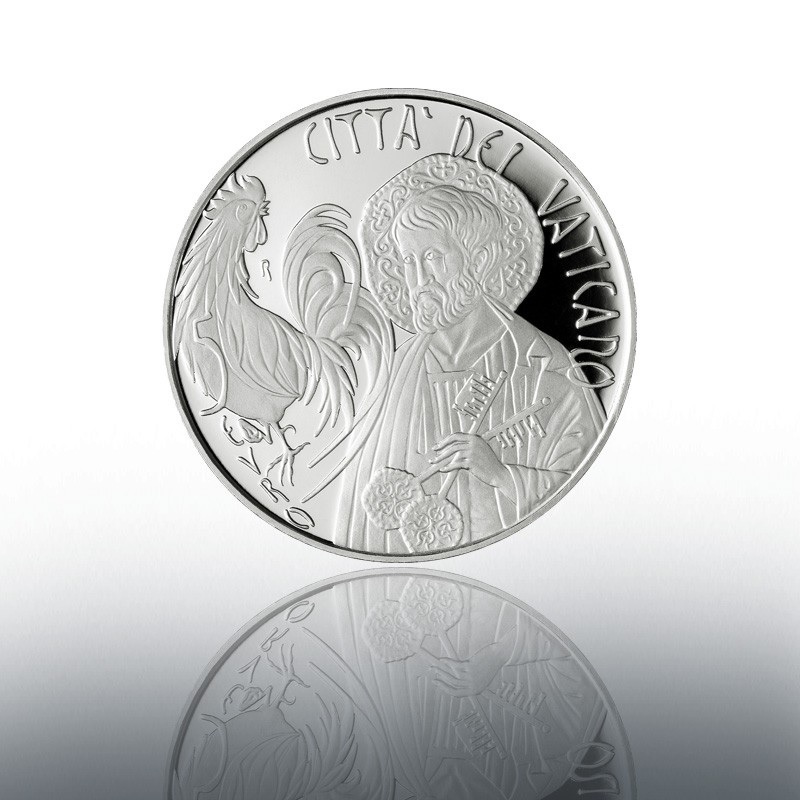 (EUR19.Proof.2022.CN1635) 5 euro Vatican 2022 Proof silver - St Peter Reverse (zoom)