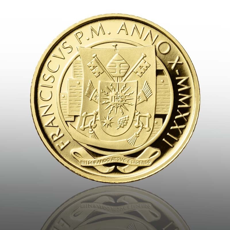 (EUR19.Proof.2022.CN1640) 20 euro Vatican 2022 Proof gold - Saint Francis de Sales Obverse (zoom)