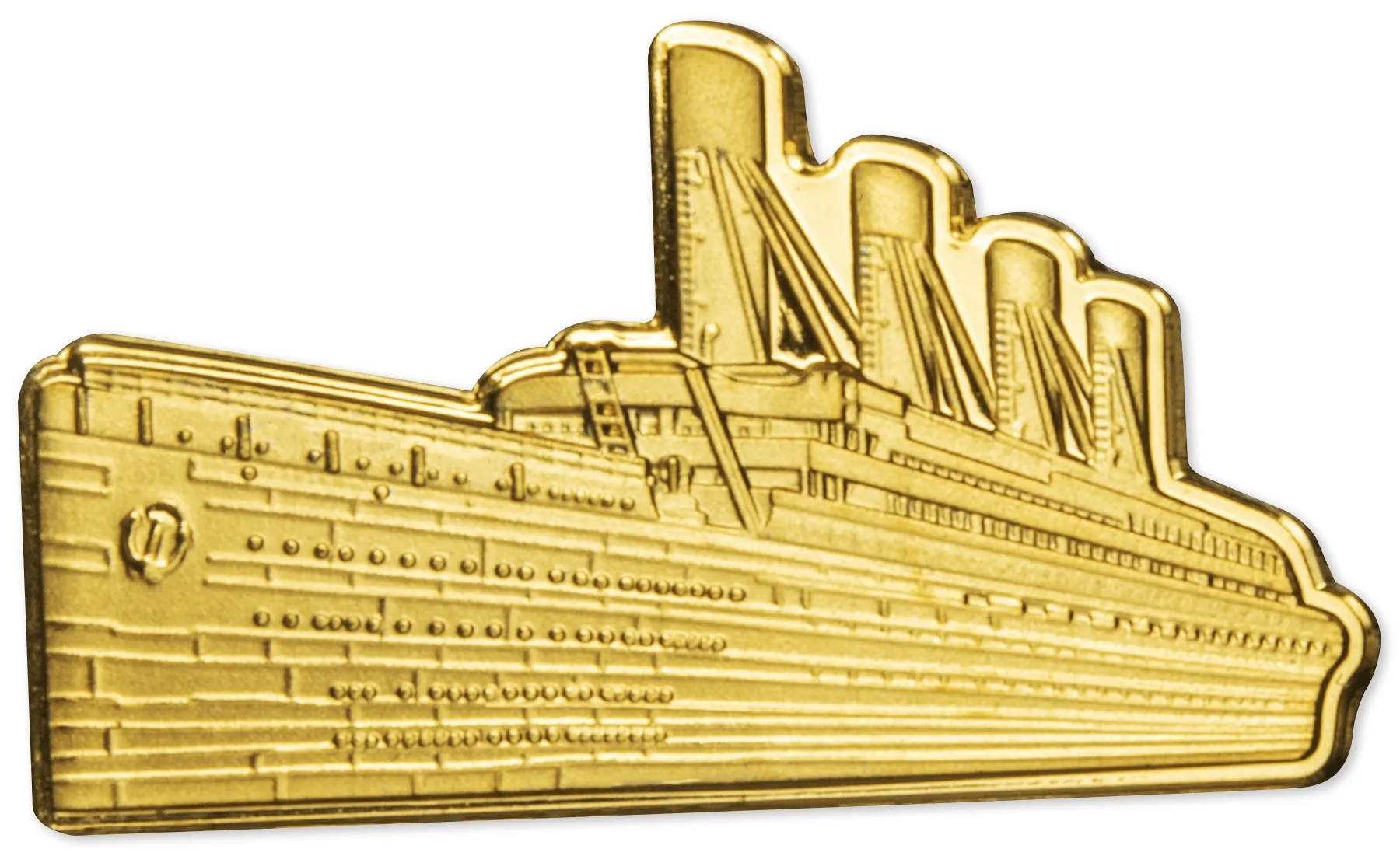 (W106.10.D.2023.1) 10 Dollars Solomon Islands 2023 1 gram Proof gold - RMS Titanic Reverse (zoom)