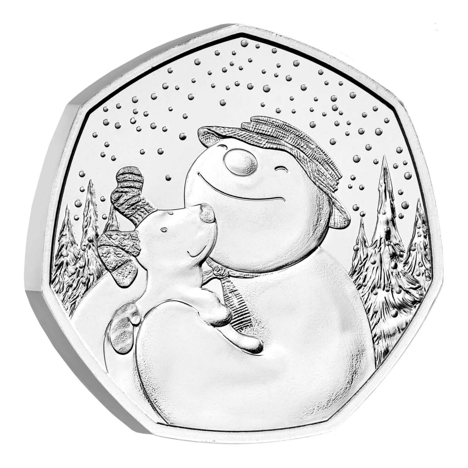 (W185.50.P.2022.UK22SMBU) United Kingdom 50 Pence The Snowman 2022 BU Reverse (zoom)